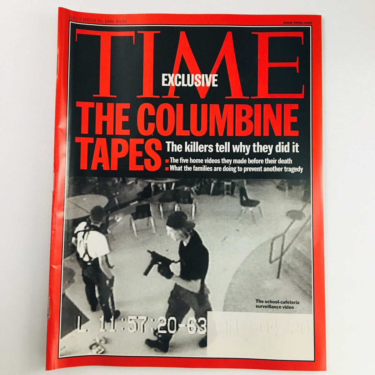 Time Magazine, December 20, 1999: Featuring 'The Columbine Massacre Tapes,' in VG condition