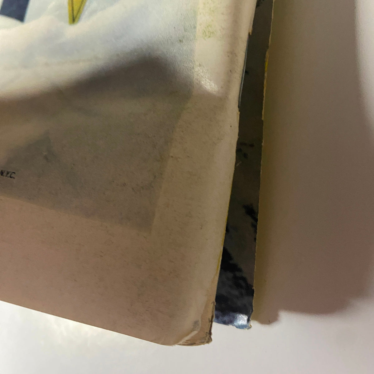 Close-up image showing the edge of The New Yorker magazine from October 7, 1974, highlighting the worn and vintage condition typical of collectible magazines.