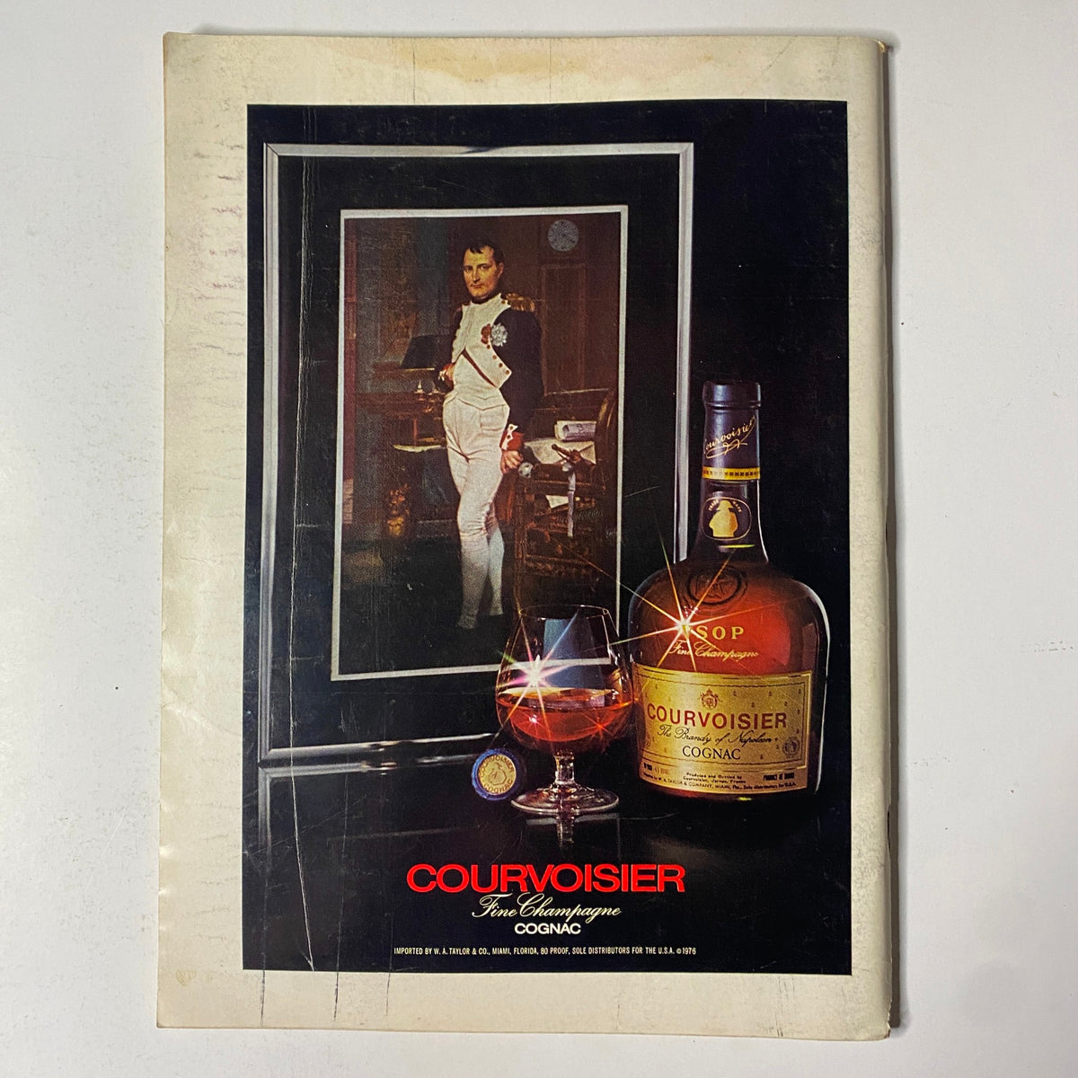 The New Yorker Full Magazine March 13, 1978 featuring a Courvoisier advertisement with a portrait of Napoleon and a fine cognac glass.
