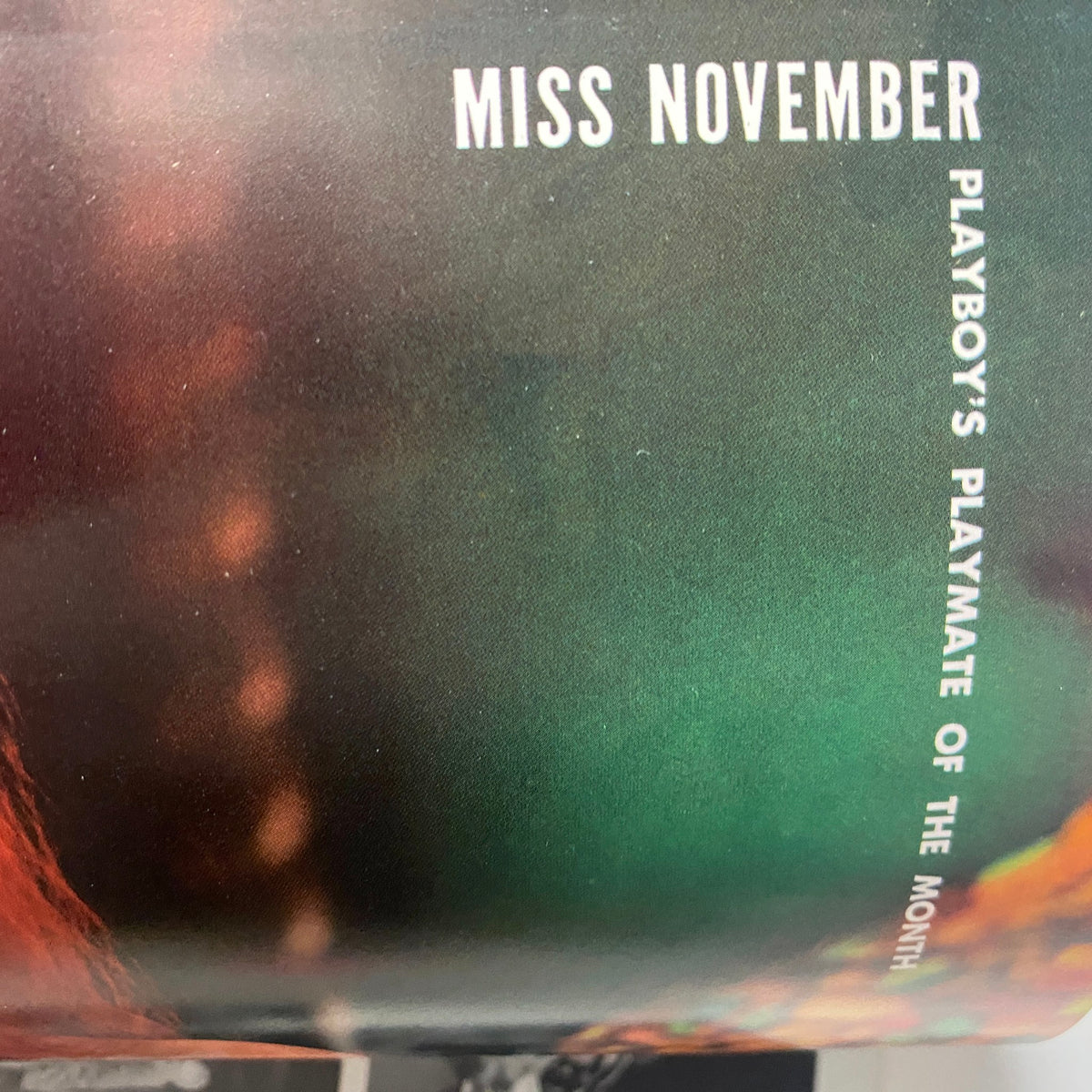 Interior page of Playboy Magazine November 1969 displaying the Playmate of the Month section.