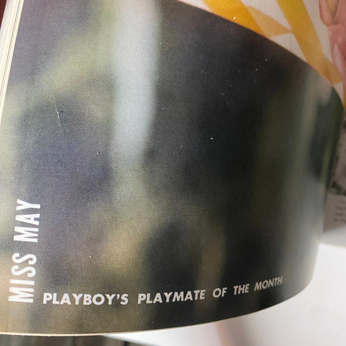 Close-up image of the Playmate of the Month section featuring Anne Randall in Playboy Magazine May 1967 with the title 'MISS MAY - PLAYBOY'S PLAYMATE OF THE MONTH' from the issue titled 'Playboy Magazine May 1967 Playmate Anne Randall w Centerfold No Label VG'.