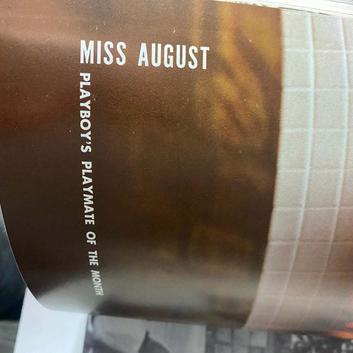Page titled 'Miss August' from Playboy Magazine August 1966, marking Susan Denberg as Playmate of the Month with elegant typography.