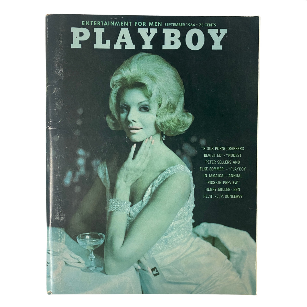 Cover of Playboy Magazine September 1964 featuring Playmate Astrid Schulz, showcasing vintage design and iconic imagery.