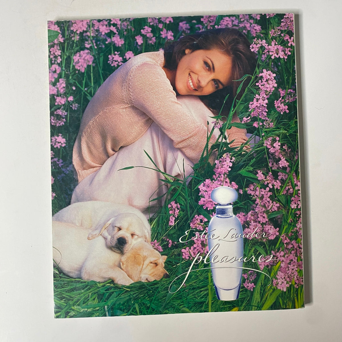 Martha Stewart Living Magazine May 1997 cover showcasing a model with puppies among flowers, promoting a nostalgic connection to home and beauty.