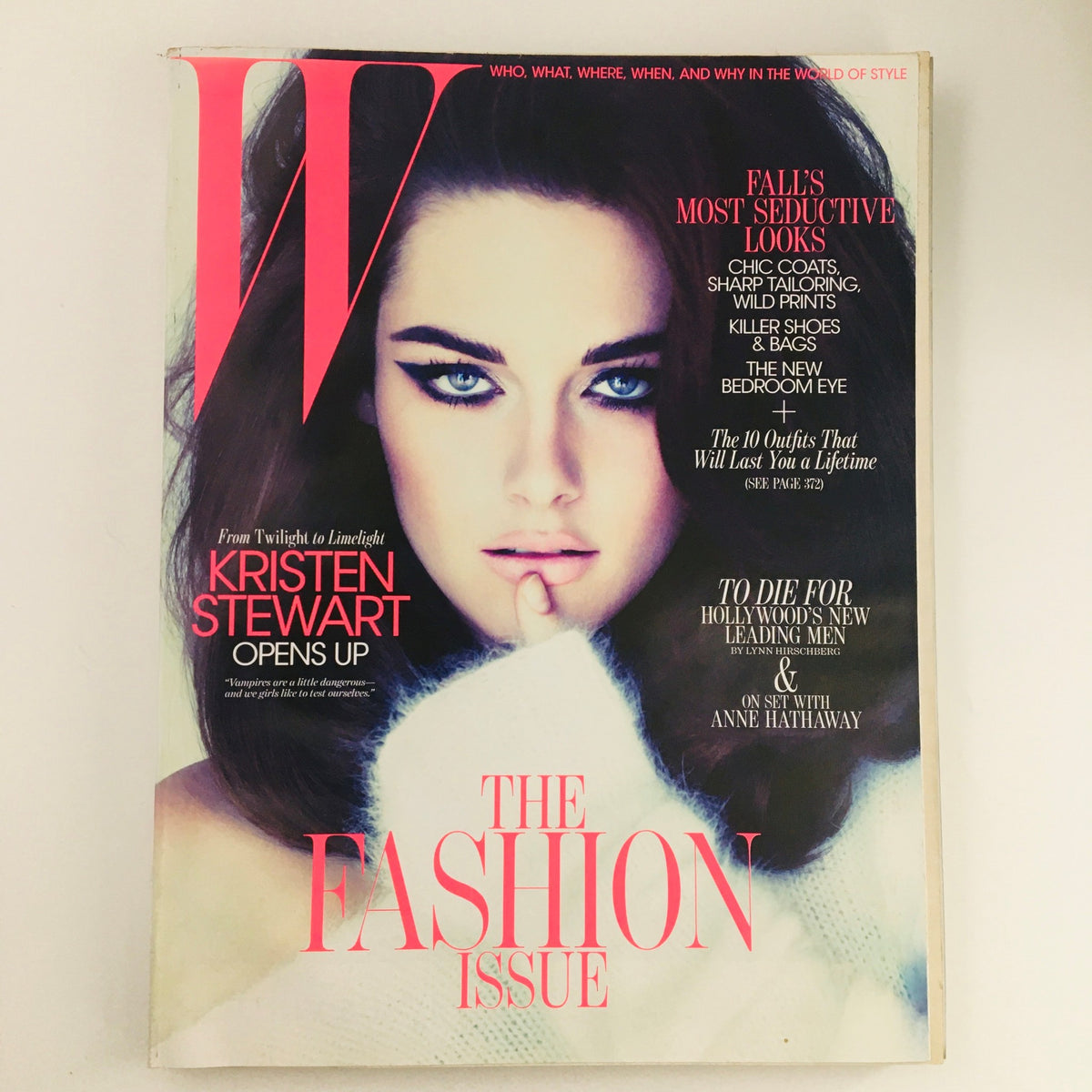 W Magazine September 2011 featuring actress Kristen Stewart on the cover in The Fashion Issue, showcasing her striking look and fashion influence.