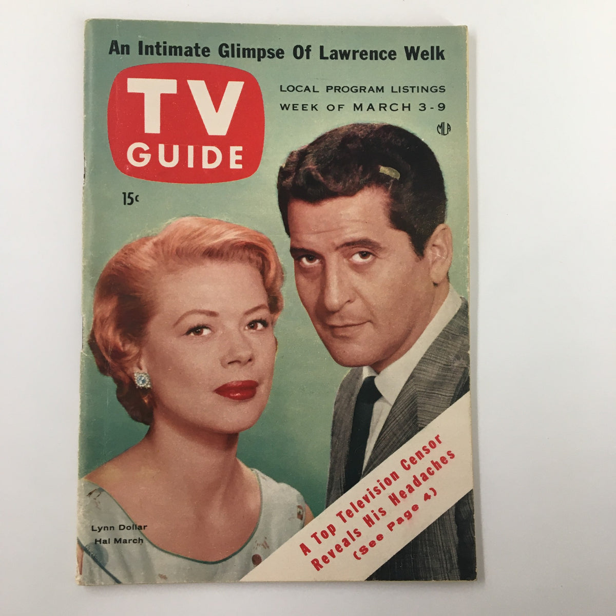 TV Guide Magazine from March 3, 1956 featuring Lynn Dollar and Hal March on the cover, highlighting a nostalgic look at mid-century television. This Pittsburgh edition showcases local program listings and appeals to vintage magazine collectors and television enthusiasts.