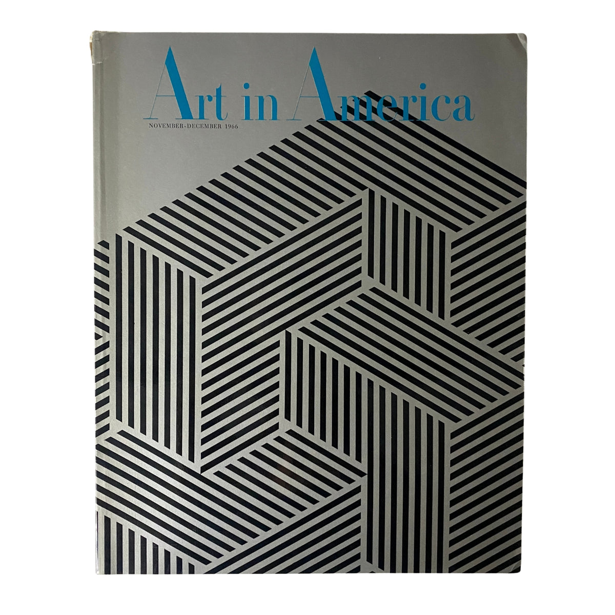 Cover of Art in America Magazine November 1966 featuring a striking geometric design by Franco Grignani.