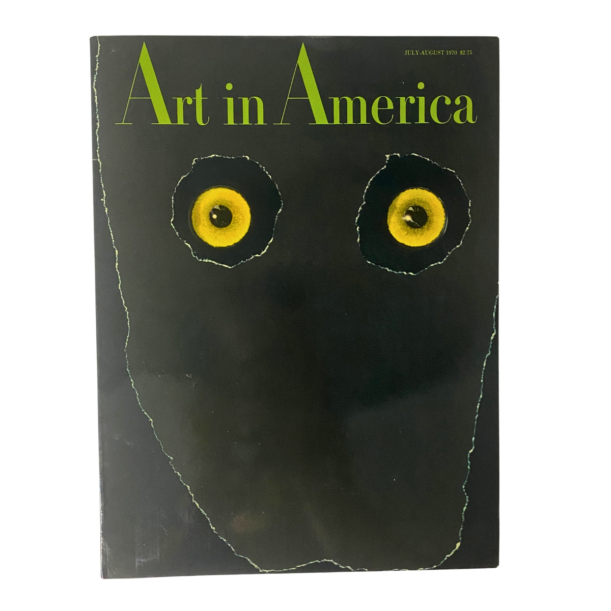 Cover of Art in America Magazine July 1970, featuring a striking artwork titled 'A Beast' by Elton Robinson, showcasing bold colors and unique artistic expression.