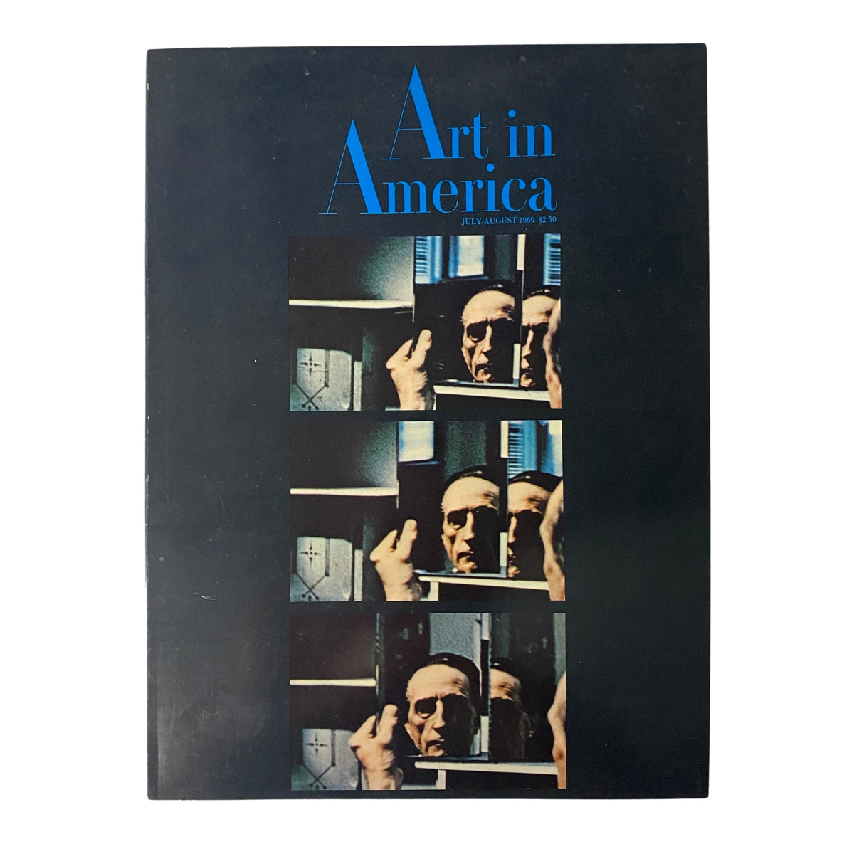 Cover of Art in America Magazine July 1969 featuring Marcel Duchamp, designed by Hans Richter, showcasing a modern art aesthetic.