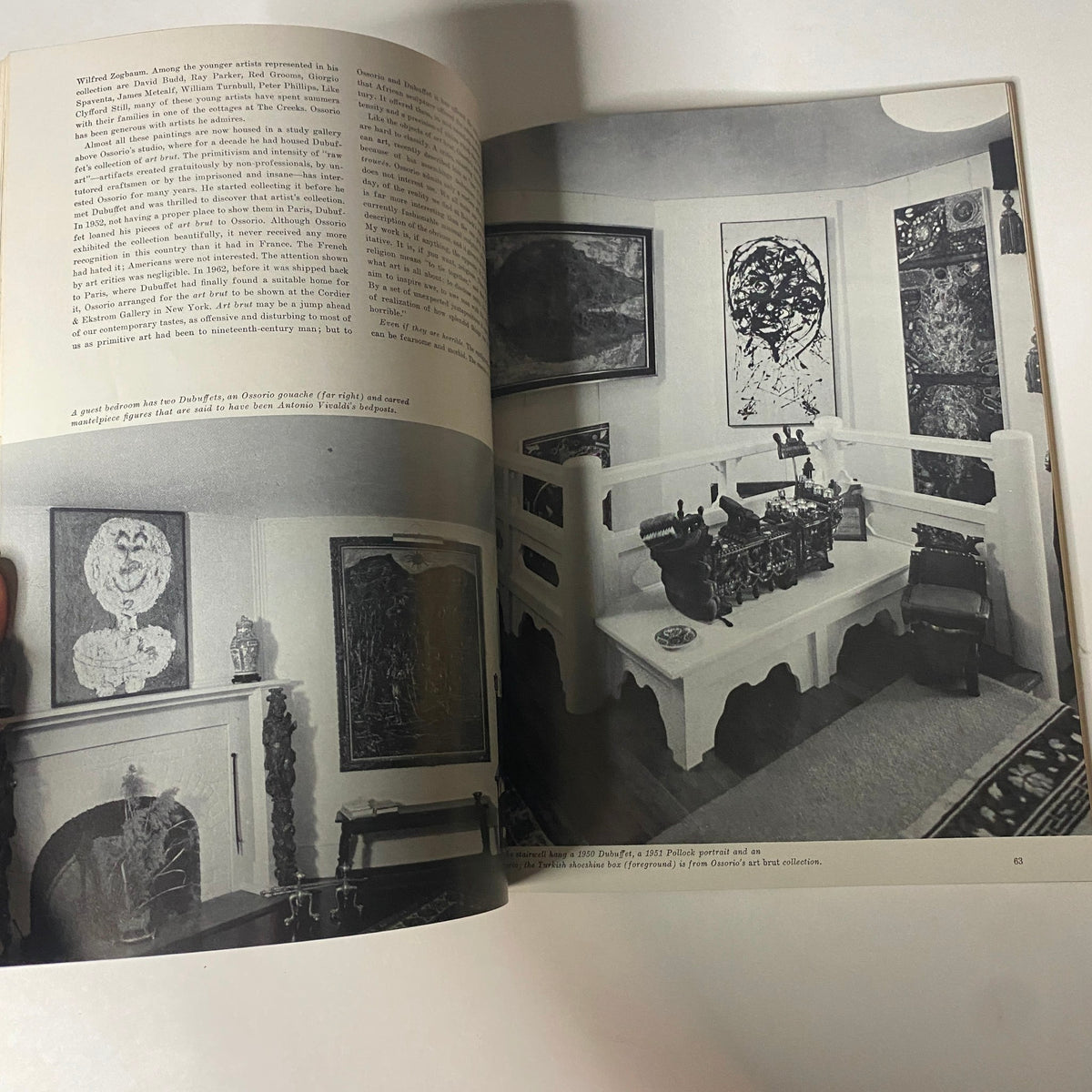 Interior view of a gallery space with artworks displayed in Art in America Magazine March 1967, showcasing contemporary art context.