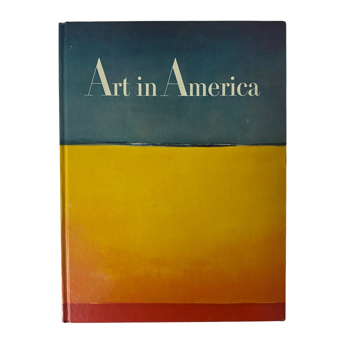 Cover of Art in America Magazine No. 3 1963, featuring an abstract design with gradient colors of blue and yellow.