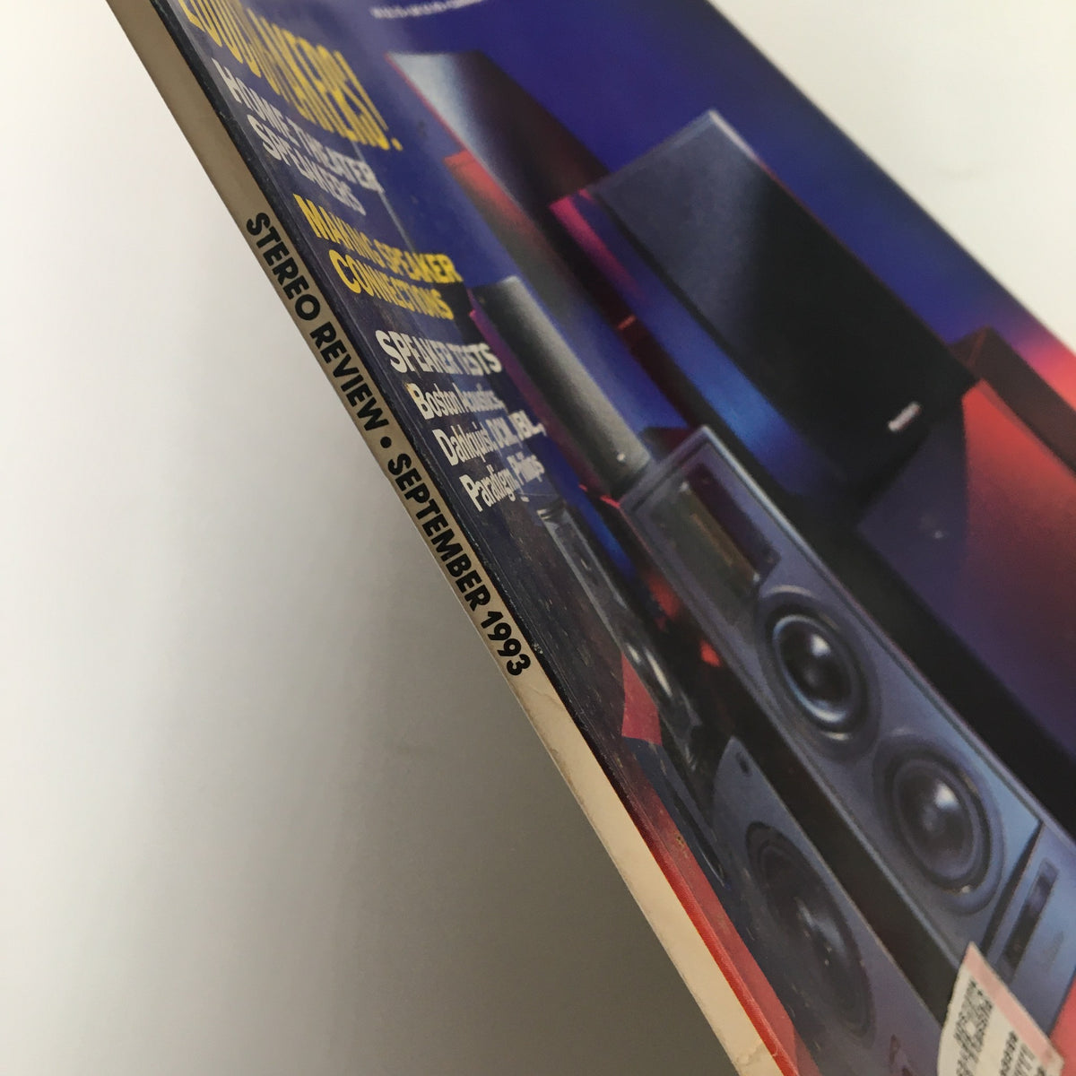 Cover of Stereo Review Magazine September 1993 showcasing home theater speakers and loudspeakers, highlighting advancements in audio technology.