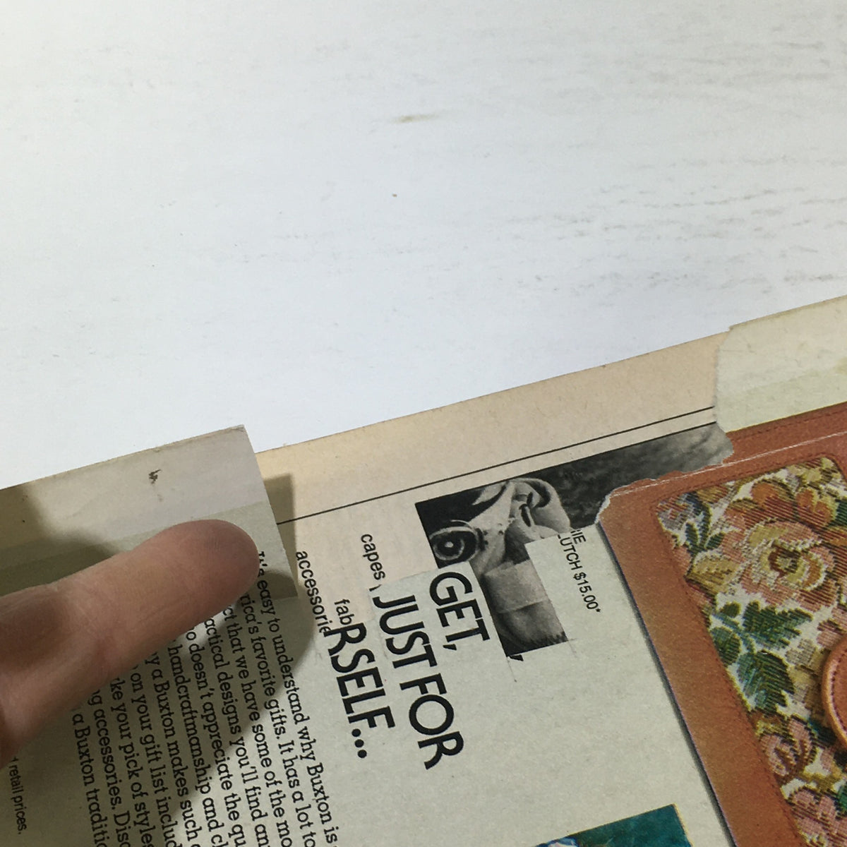Inside view of Seventeen Magazine August 1976, featuring advertisements and articles characteristic of the vintage teen magazine style.