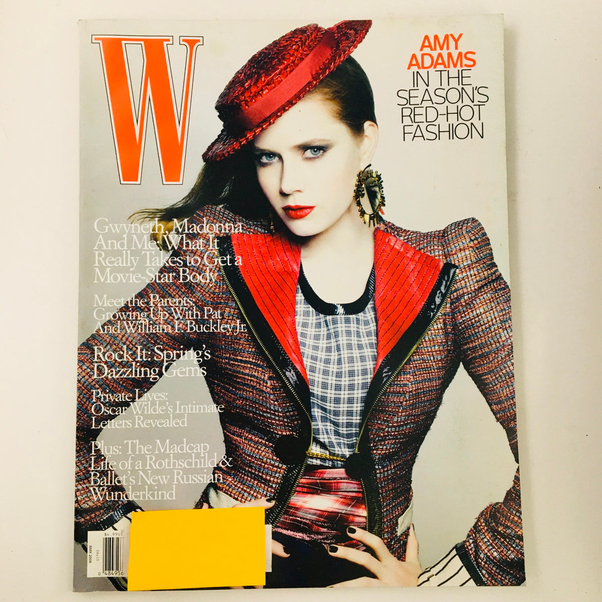 W Magazine May 2009 cover featuring actress Amy Adams in striking fashion, accompanied by notable features on Gwyneth Paltrow and Madonna, highlighting the magazine's cultural relevance and vintage appeal.