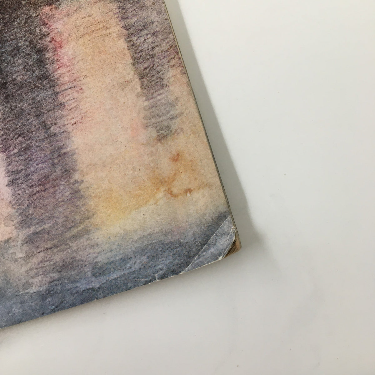 Back cover detail of The New Yorker Magazine, April 25, 1977, highlighting the worn edges and textured background, contributing to its vintage character.