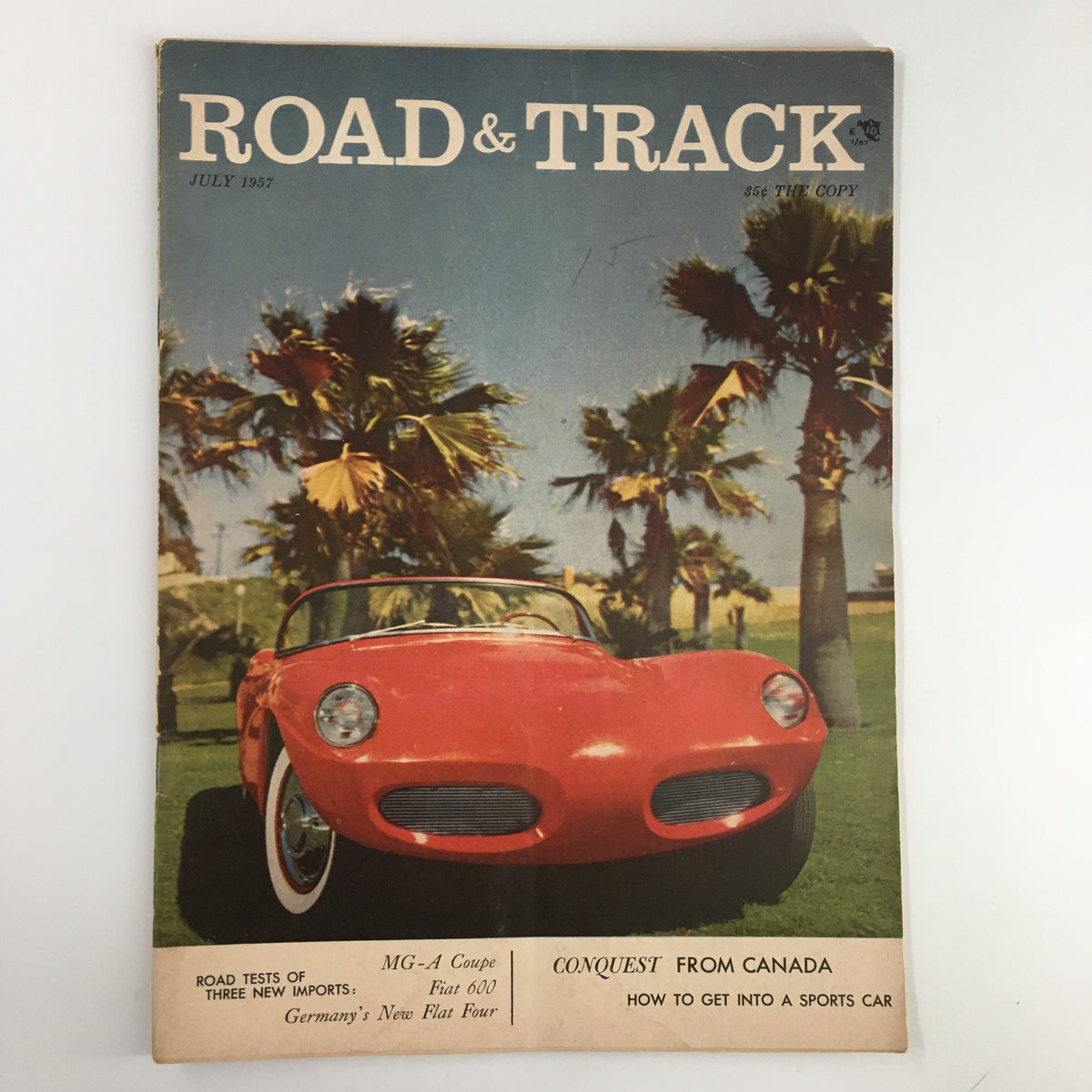 Vintage Road & Track Magazine July 1957 The Canadian Conquest from Canada No Label