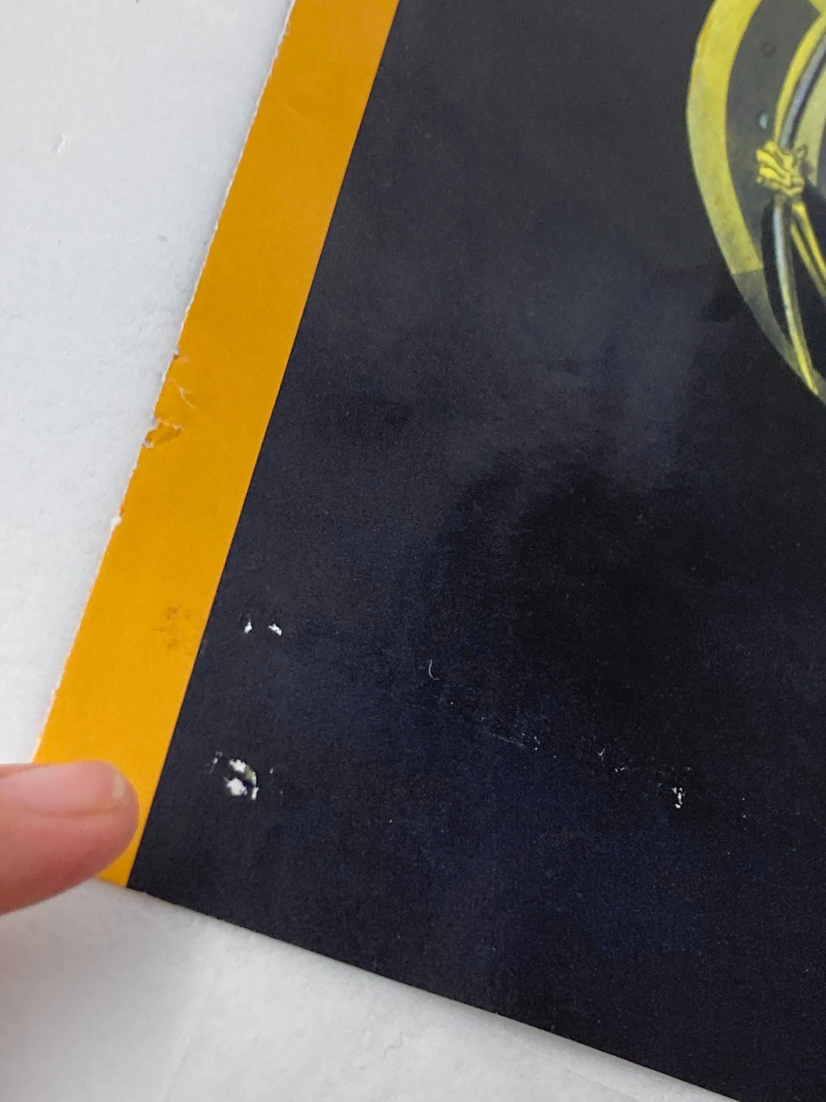 Close-up detail of the cover of 'The New Yorker October 31 2005 Trick or Treat' by Ian Falconer, featuring slight wear and tear, showcasing the magazine's vintage quality.