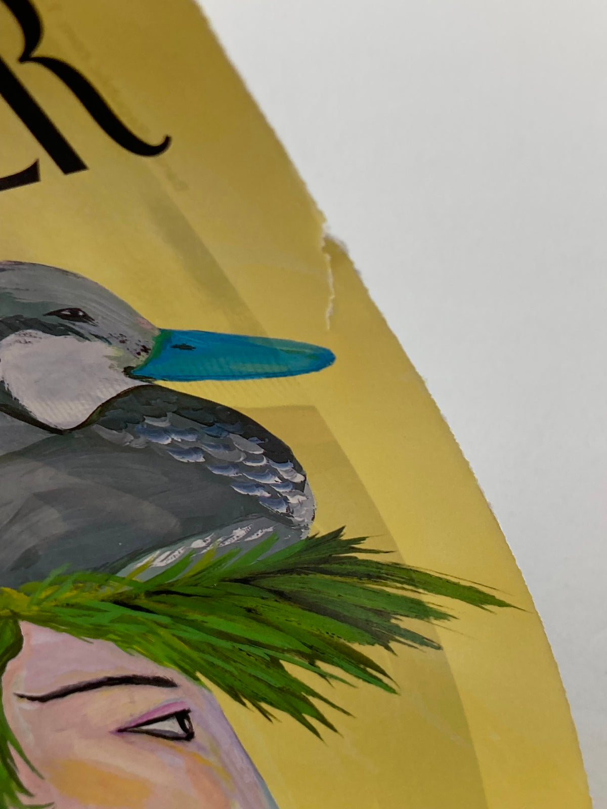 Close-up of The New Yorker March 14 2005 Duck Head by Maira Kalman, highlighting detailed artwork with a duck and visible wear, a unique collectible.