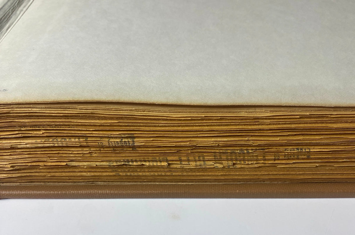 The New York Times Library Edition Bound Magazine 1968 July - August, featuring the bottom edge of the magazine with visible aging and library markings.