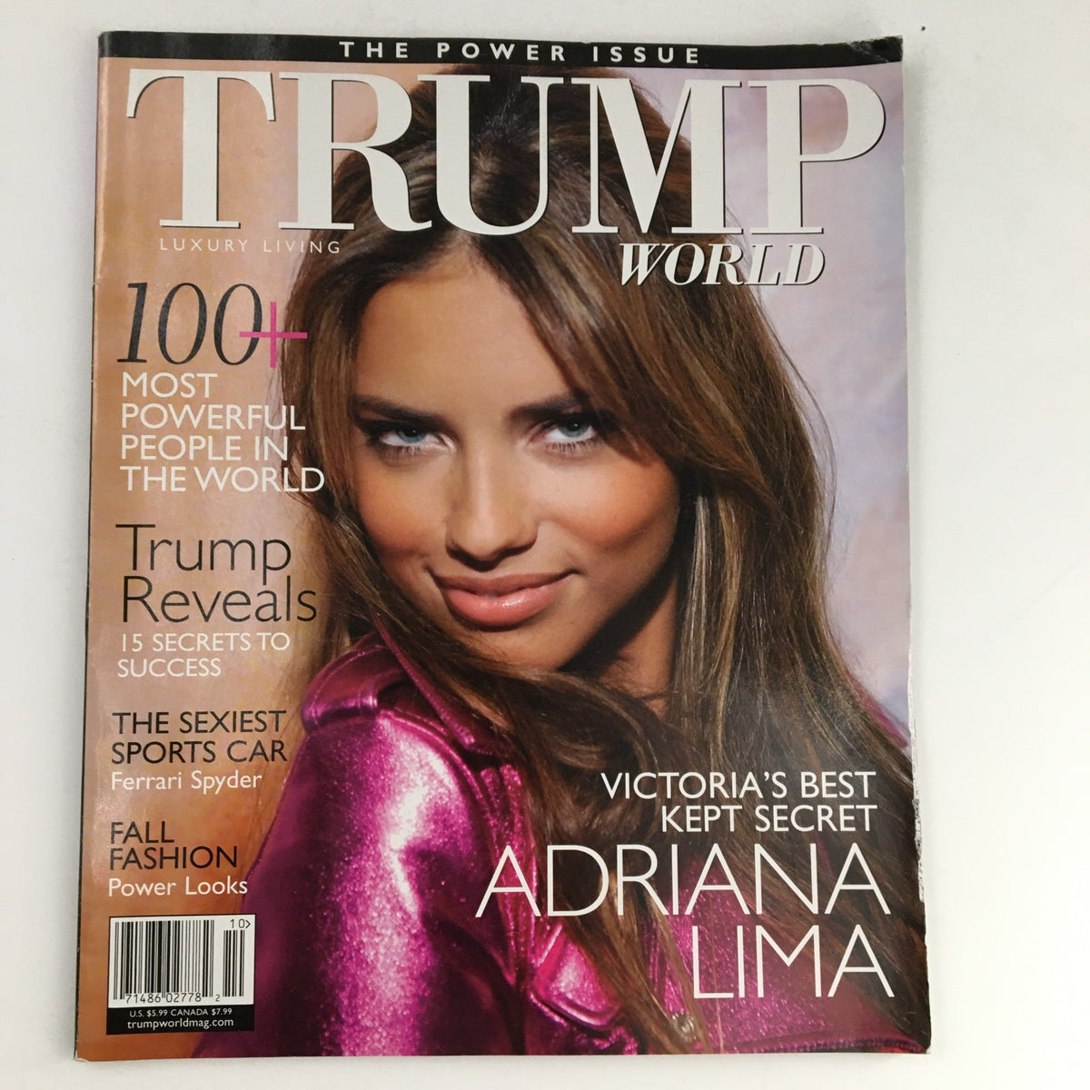 Trump World Magazine Fall 2005 Victoria's Best Secret Adriana Lima, No Label