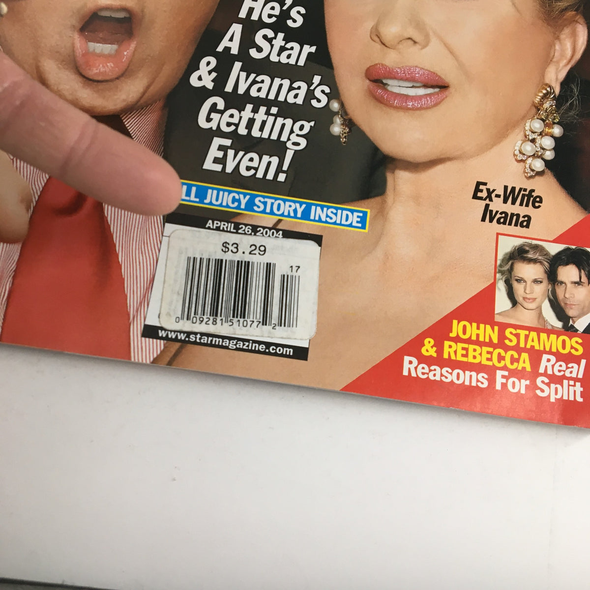 Star Tabloid Magazine April 26 2004 Donald Trump, Ivana Trump & Meg & Dennis Q, No Label