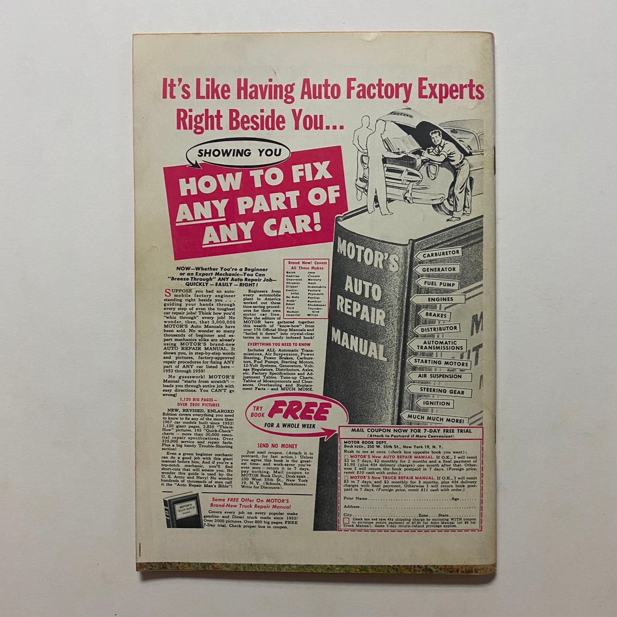 Vintage Rodding & Re-Styling Magazine November 1959 Karting on a Budget No Label