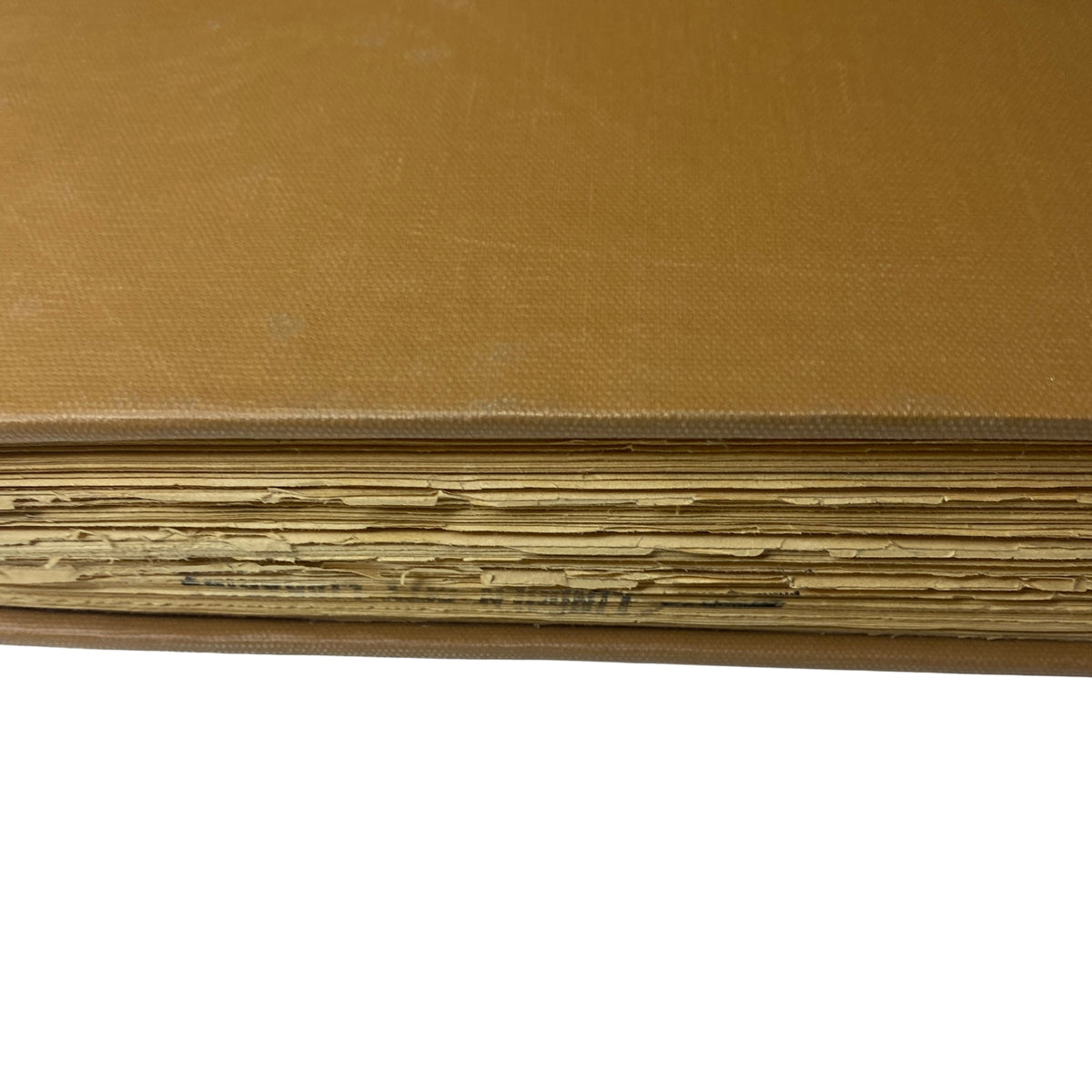 Side view of the 1972 March-April bound edition of The New York Times Magazine, showing the worn edges of the pages, indicating its condition as a library copy.