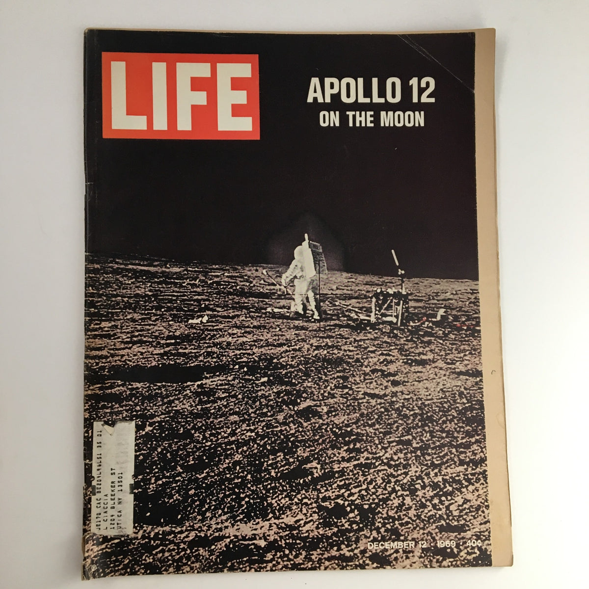 Cover of Life Magazine December 12, 1969 featuring Apollo 12 astronauts on the Moon.