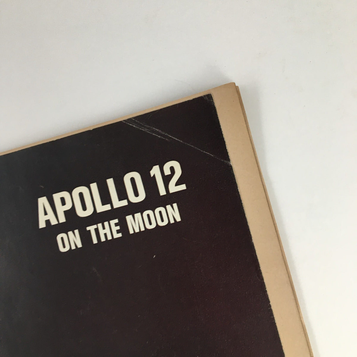 Top edge of Life Magazine December 12, 1969 displaying the title Apollo 12 On The Moon.