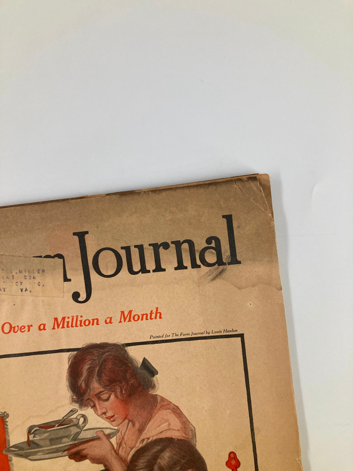 Cover of VTG The Farm Journal Magazine November 1918 featuring vintage illustrations and the title prominently displayed, showcasing historical agricultural themes.