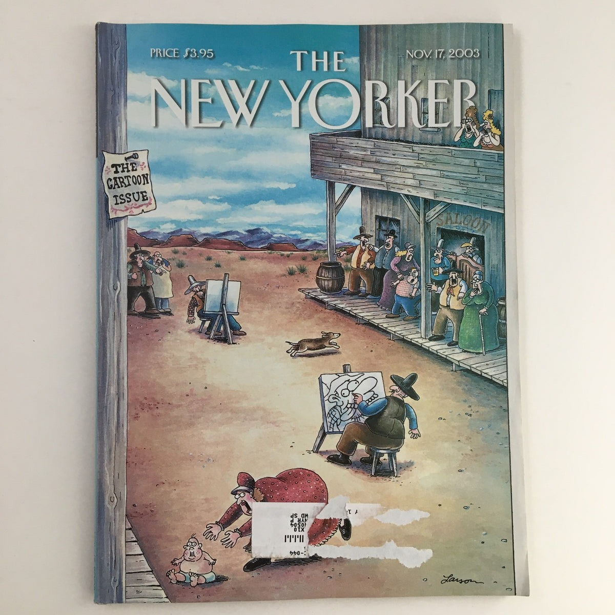 The New Yorker Full Magazine November 17 2003 cover featuring whimsical cartoon scene illustrating the Cartoon Issue with characters in a humorous setting.