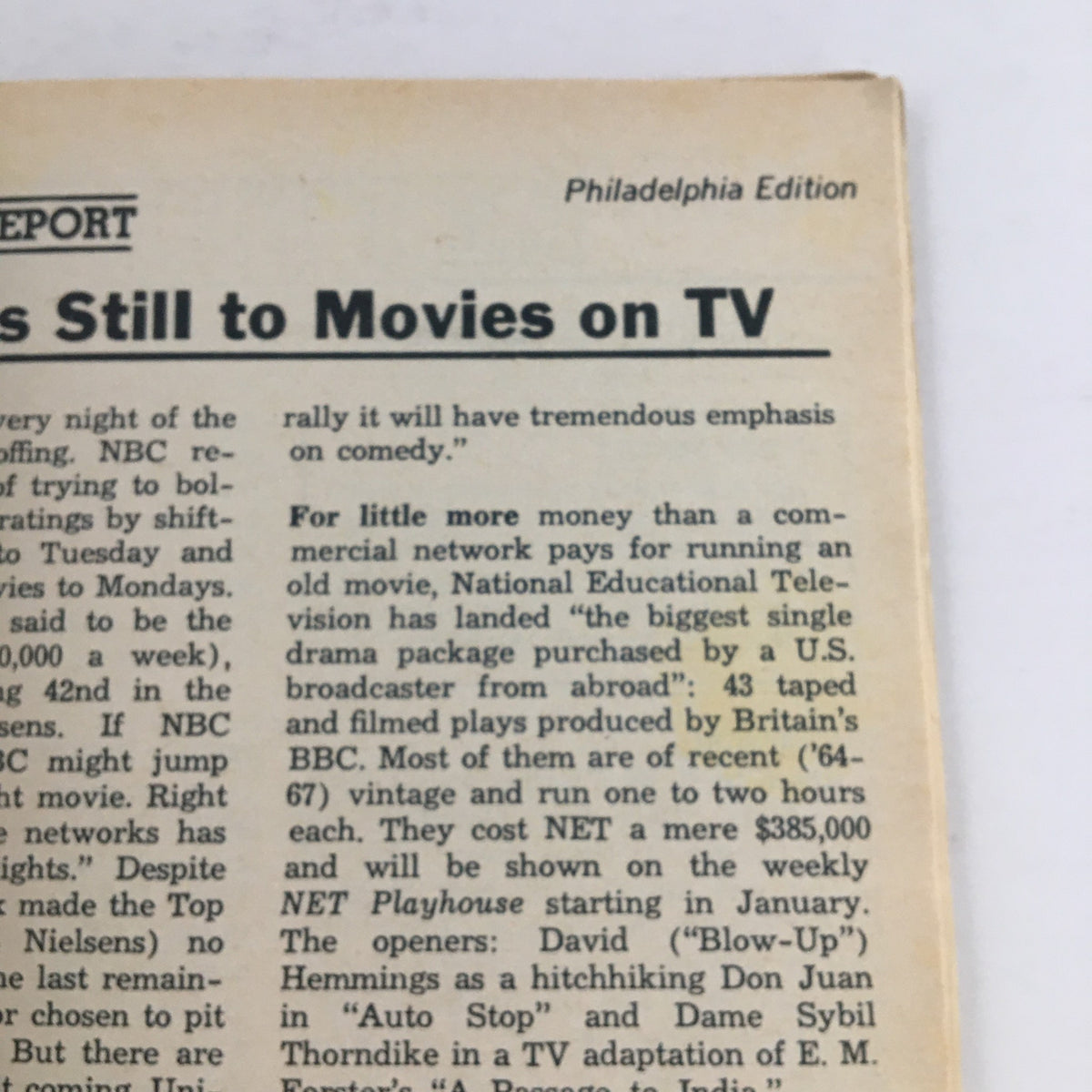 TV Guide Magazine October 14 1967 discussing the impact of movies on TV, showcasing Philadelphia Edition features and insights.