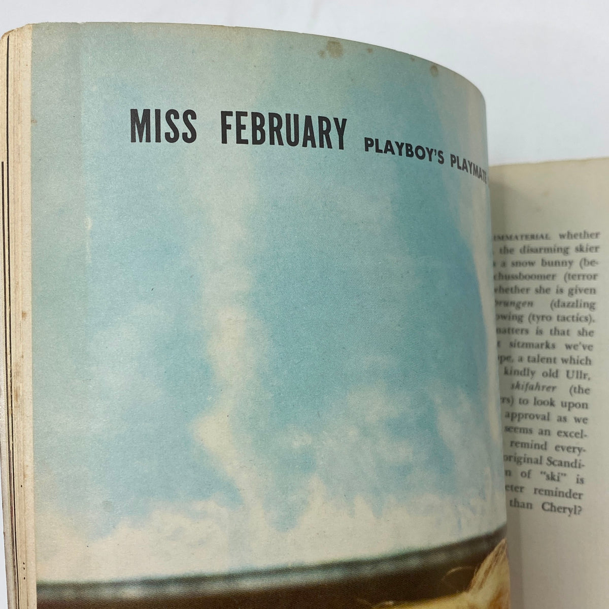 Vintage Playboy Magazine February 1958 Cheryl Kubert w Centerfold GD Interior