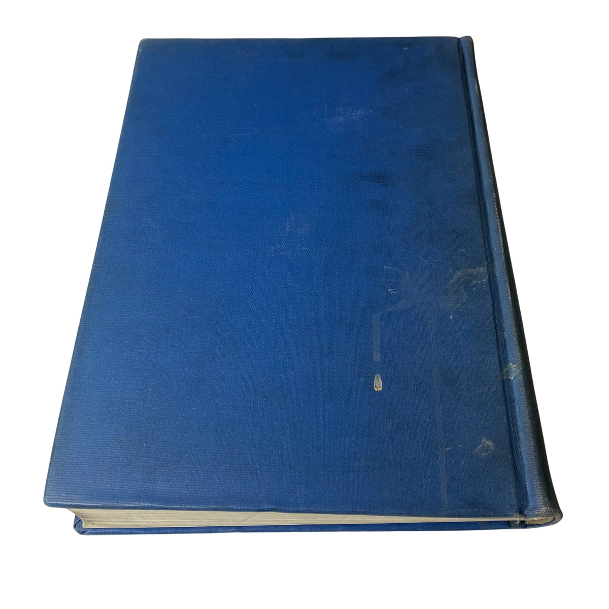 Side view of the Library Bound edition of Time Magazine covering July 3 to September 25, 1933, illustrating its blue cloth binding and minor blemishes.