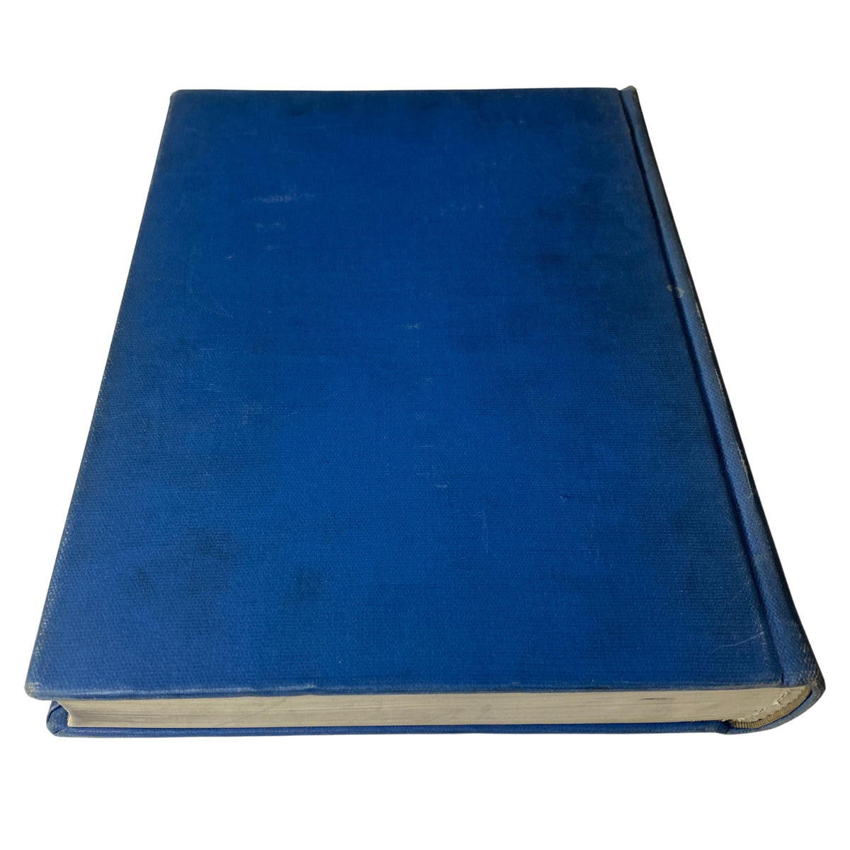 Time Magazine Library Bound from October 2 to December 25, 1933 - side view of the blue bound volume showcasing its thickness.