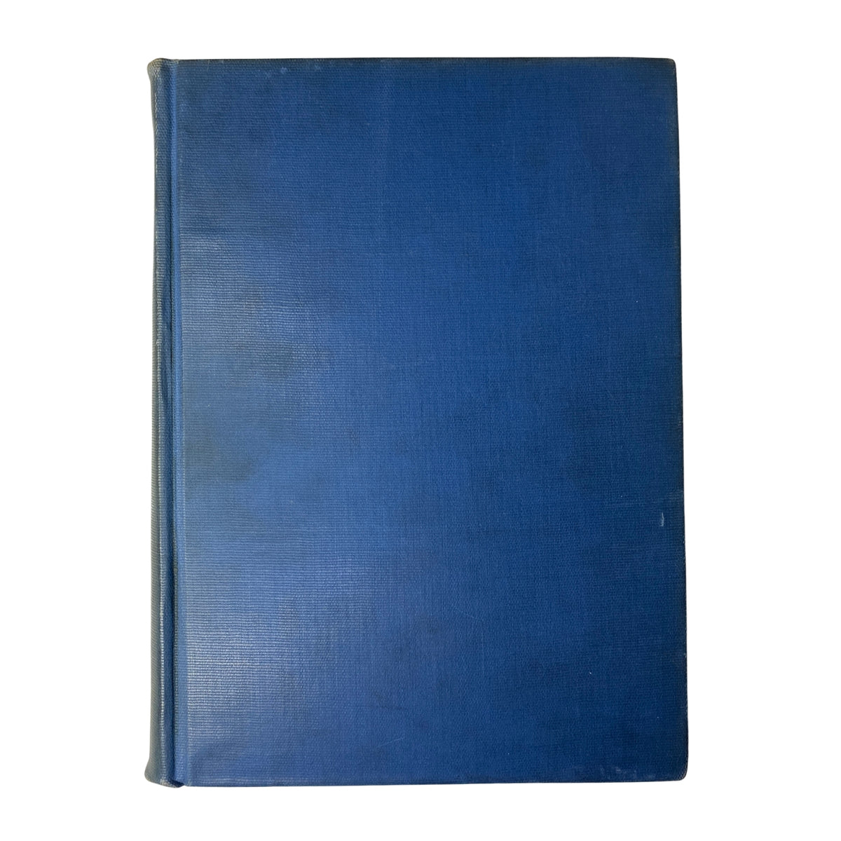 Back cover of the Time Magazine bound volume, featuring a plain blue hardcover design, part of the Time Magazine Albert Einstein 1938 Reza Shah Pahlavi April-June Bound Volume.