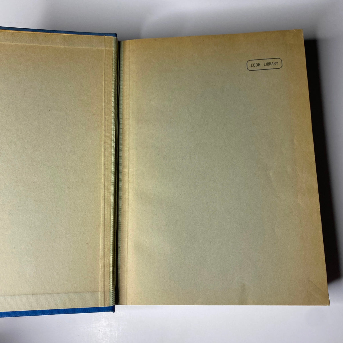 Time Magazine Library Bound January 7- March 25, 1935 - An interior shot showing the inside cover of the bound volume, underscoring its library designation.