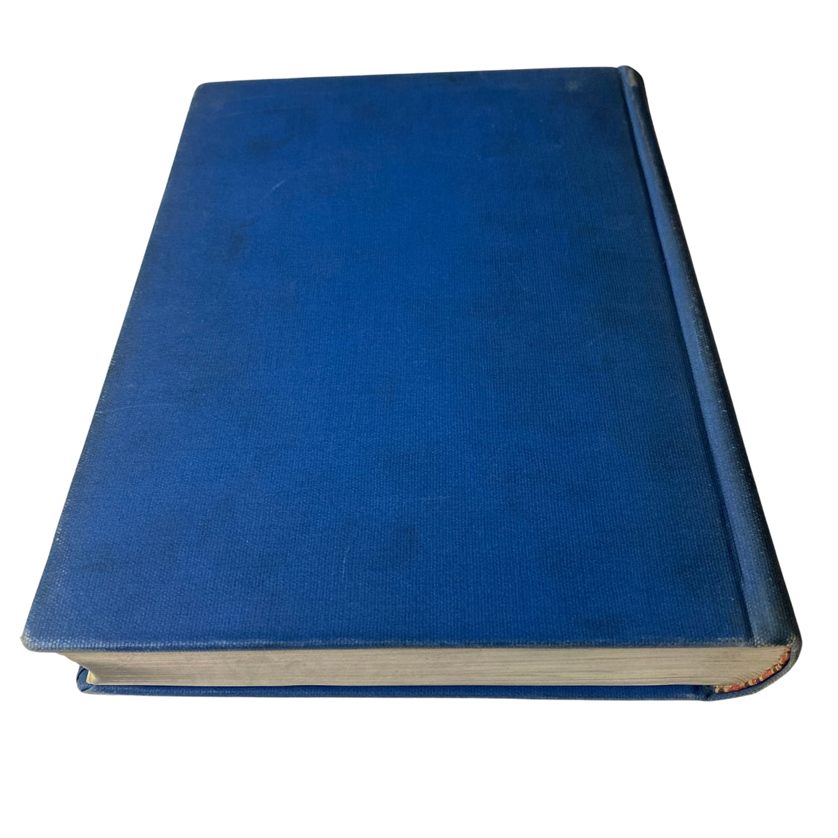 Side view of the blue library bound volume of Time Magazine covering issues from January 7 to March 25, 1935, ideal for historical and cultural research.