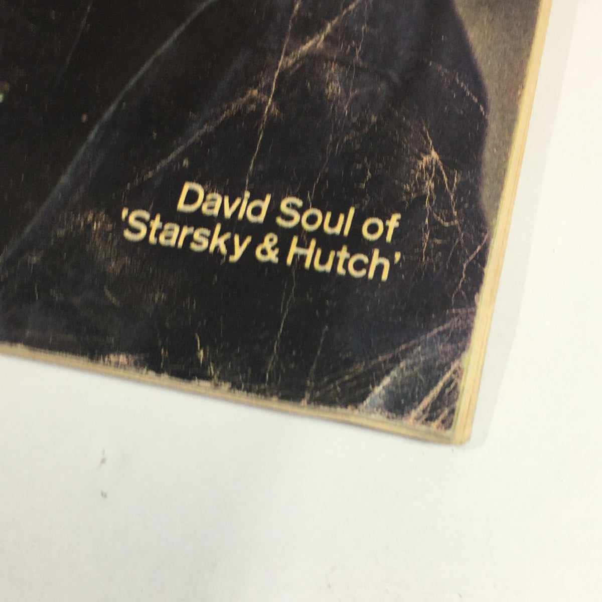Close-up image of the cover of the vintage TV Guide magazine featuring David Soul of 'Starsky & Hutch', highlighting its collectible nature and connection to television history from August 13-19, 1977.