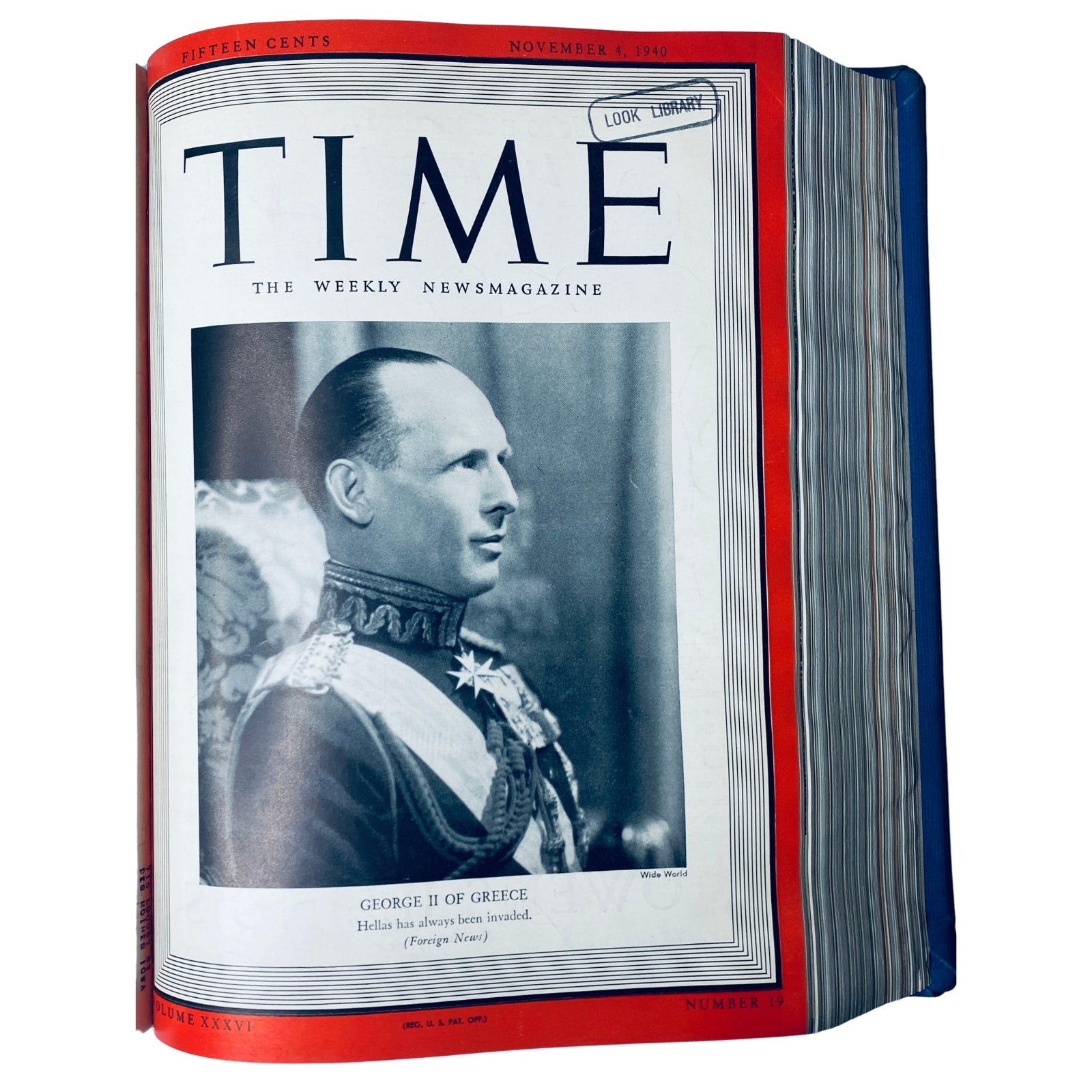 Time Magazine Oct-Dec 1940 Vintage Magazine