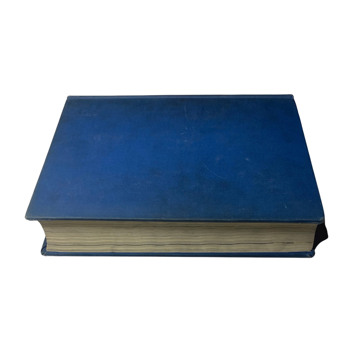 Top view of Time Magazine Library Bound Weekly Magazine, covering issues from October 3 to December 26, 1938. The blue cover reveals a well-preserved spine and edges.