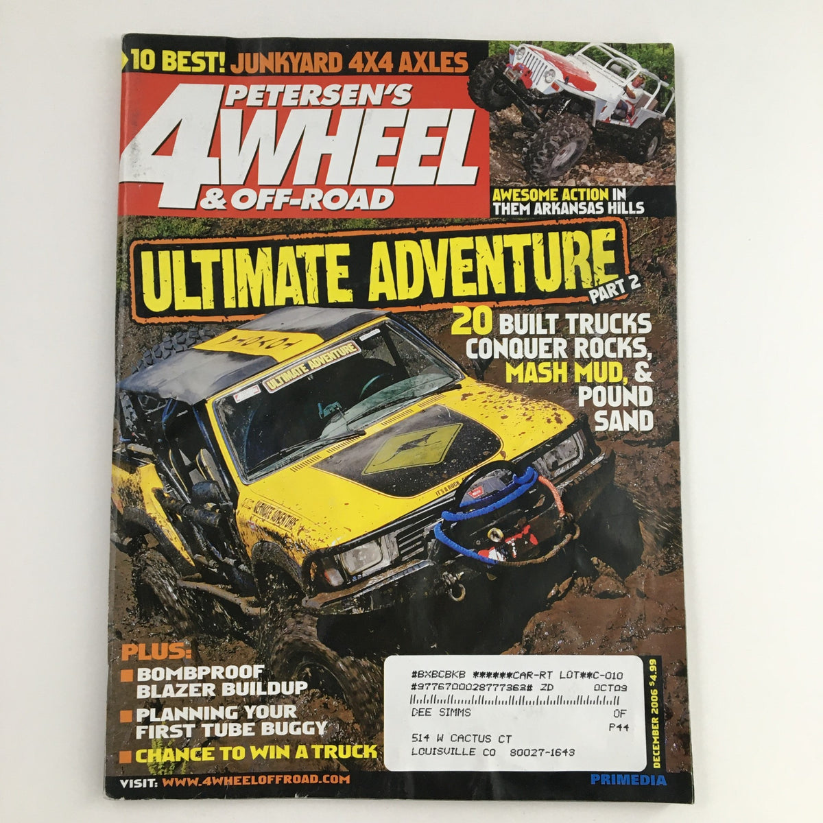 Cover of Petersen's 4 Wheel & Off-Road Magazine December 2006 Ultimate Adventure Part 2 showcasing off-road vehicles with a rugged, adventurous theme.