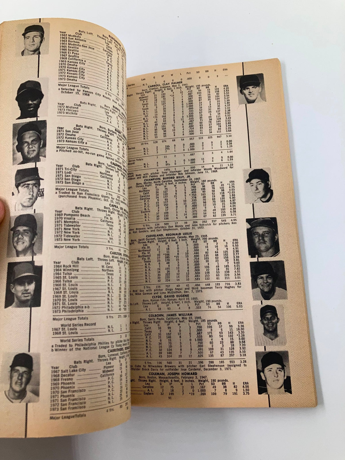 Vintage Who's Who in Baseball 1974 59th Edition Nolan Ryan 383 Strikeouts No Label