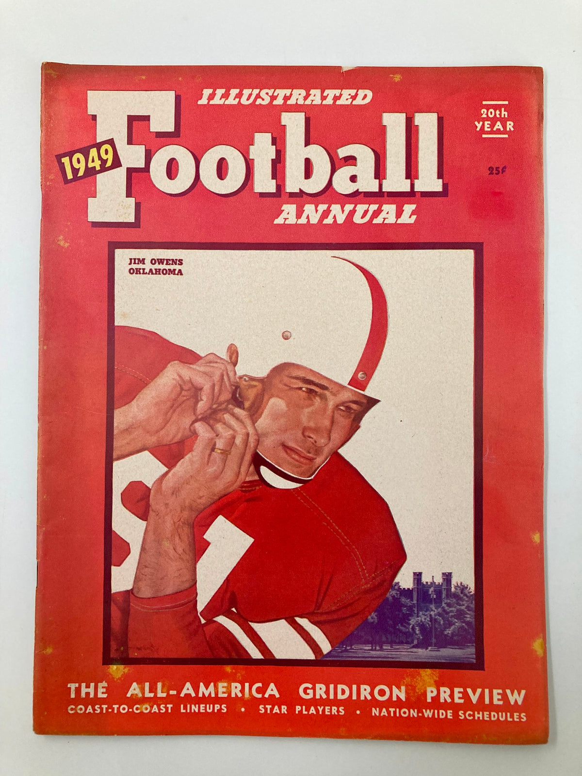 Vintage Illustrated Football Annual 1949 Jim Owens of Oklahoma No Label