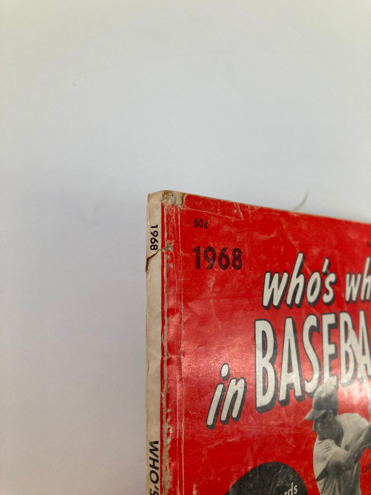 Side view of the VTG Who's Who in Baseball 1968 53rd Edition, showing the title and year with visible wear.