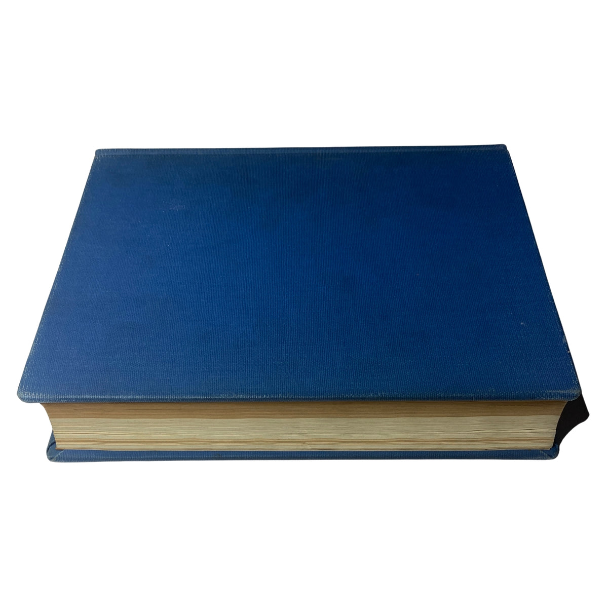Top view of the Time Magazine Library Bound Weekly July 3, 1944 - September 25, 1944, showcasing its blue cover and edge.