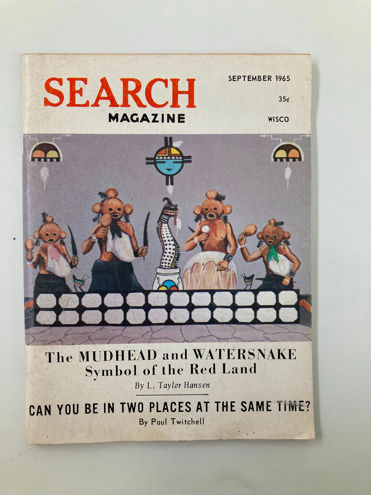Cover of VTG Search Magazine September 1965, Issue #65, featuring 'The Mudhead and The Watersnake', showcasing vintage graphics and articles relevant to the 1960s.