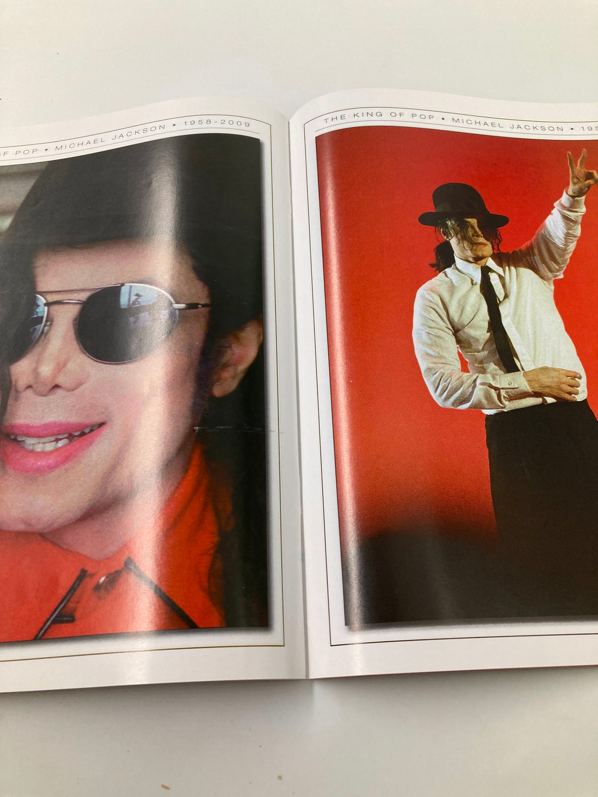 Michael Jackson Collector's Photo Gallery #07 depicting a close-up of Michael Jackson wearing sunglasses, symbolizing his mysterious and creative persona.