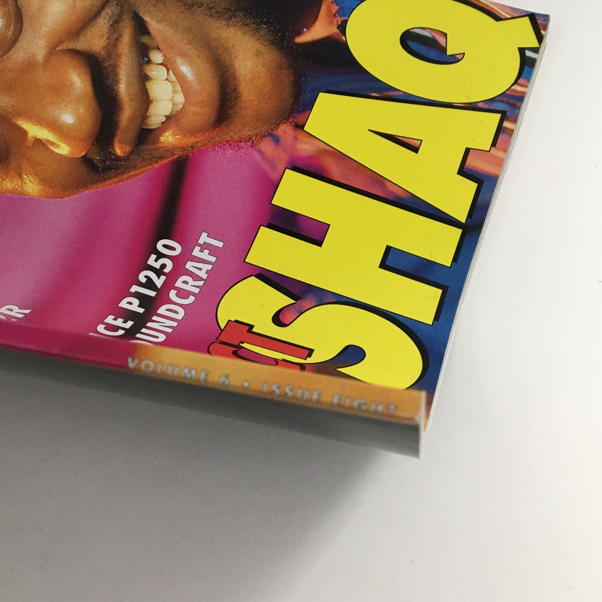 Cover of EQ Recording & Sound Magazine Vol 6 #8 August 1995 featuring Shaquille O'Neal, showcasing vibrant colors and bold lettering.
