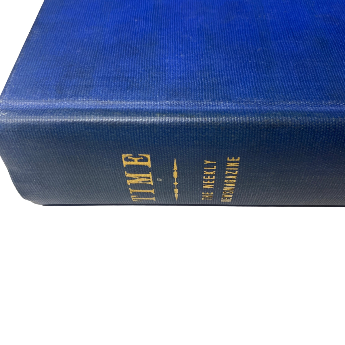 Time Magazine Library Bound October 1948-December 1948, featuring the spine detail with gold lettering.